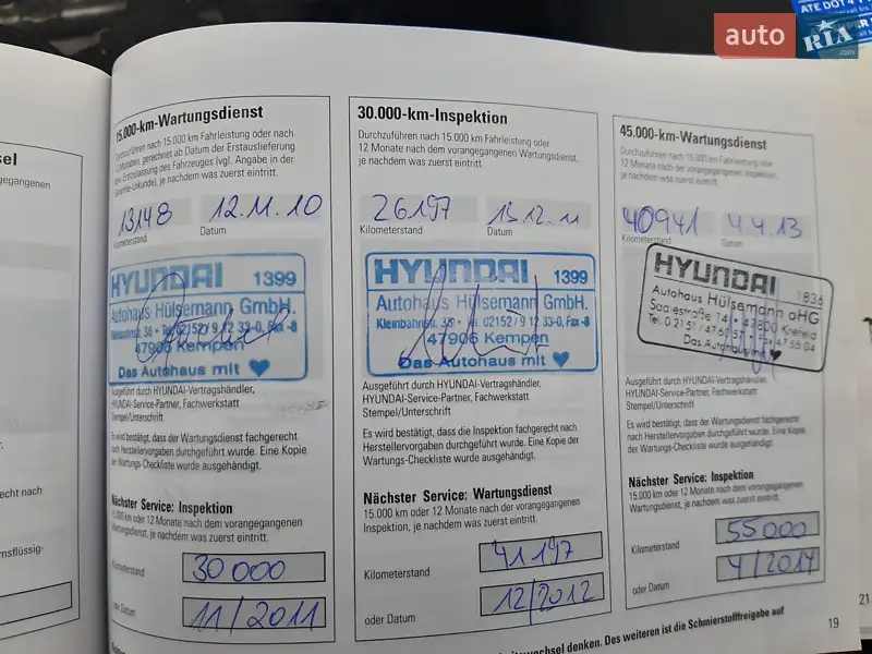 Внедорожник / Кроссовер Hyundai Tucson 2009 в Виннице документ