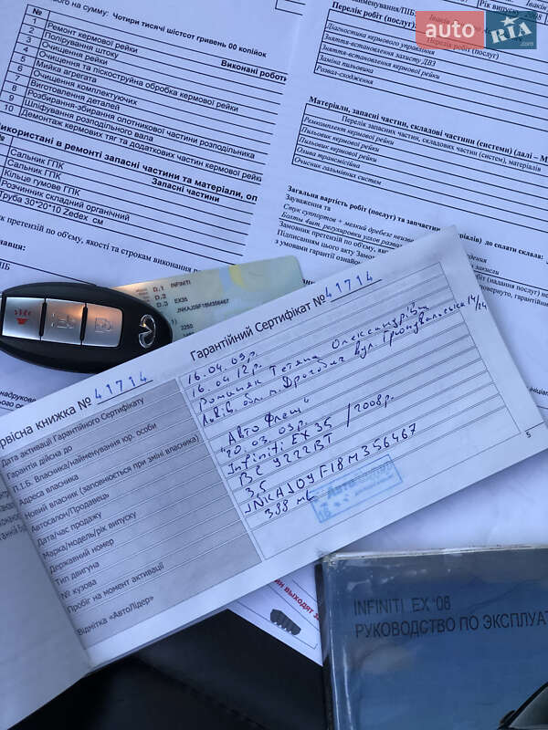 Внедорожник / Кроссовер Infiniti EX 35 2008 в Харькове