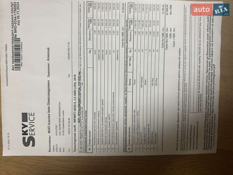 Внедорожник / Кроссовер Infiniti QX50 2018 в Днепре