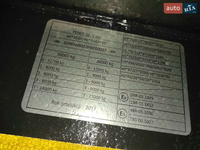 Самоскид напівпричіп Inter Cars NW 2017 в Дубні