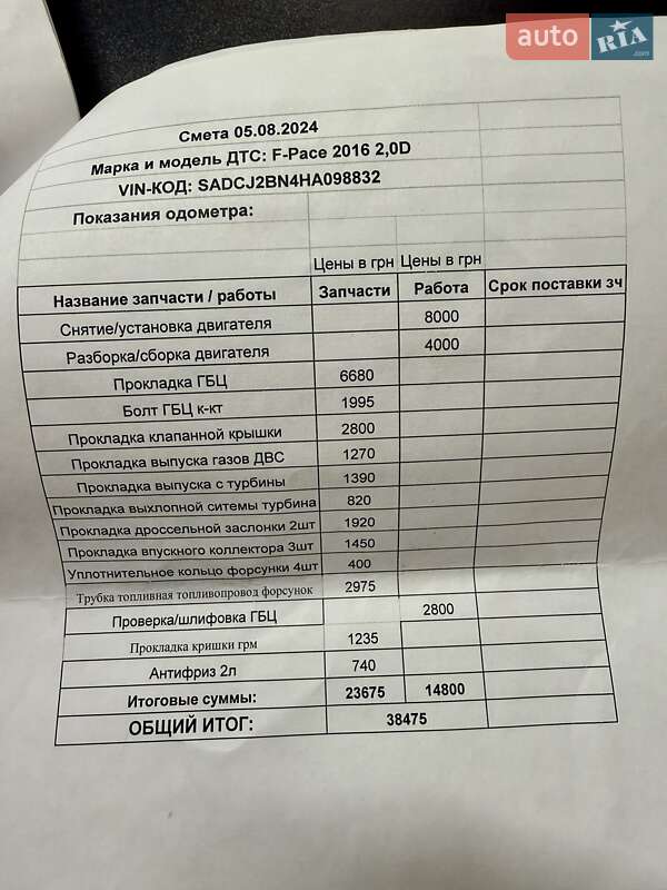 Внедорожник / Кроссовер Jaguar F-Pace 2016 в Одессе фото 112 Внедорожник / Кроссовер Jaguar F-Pace 2016 в Одессе