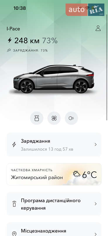 Внедорожник / Кроссовер Jaguar I-Pace 2019 в Житомире