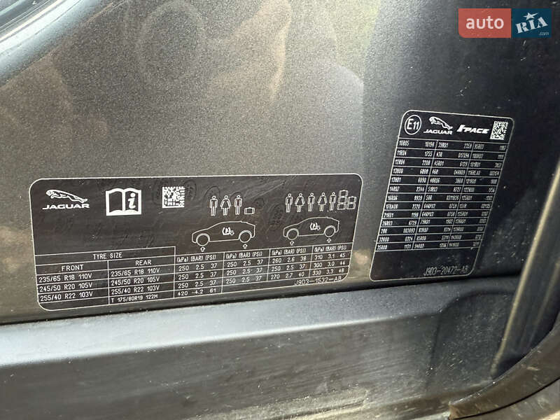 Внедорожник / Кроссовер Jaguar I-Pace 2019 в Львове фото 44 Внедорожник / Кроссовер Jaguar I-Pace 2019 в Львове