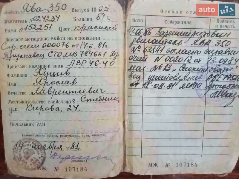 Мотоцикл Классік Jawa 350 1965 в Дрогобичі