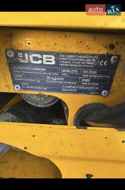 Миниэкскаватор JCB 8030 2020 в 