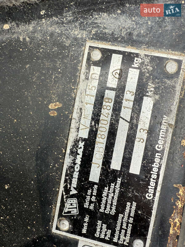 Каток ґрунтовий JCB Vibromax 115 2006 в Львові