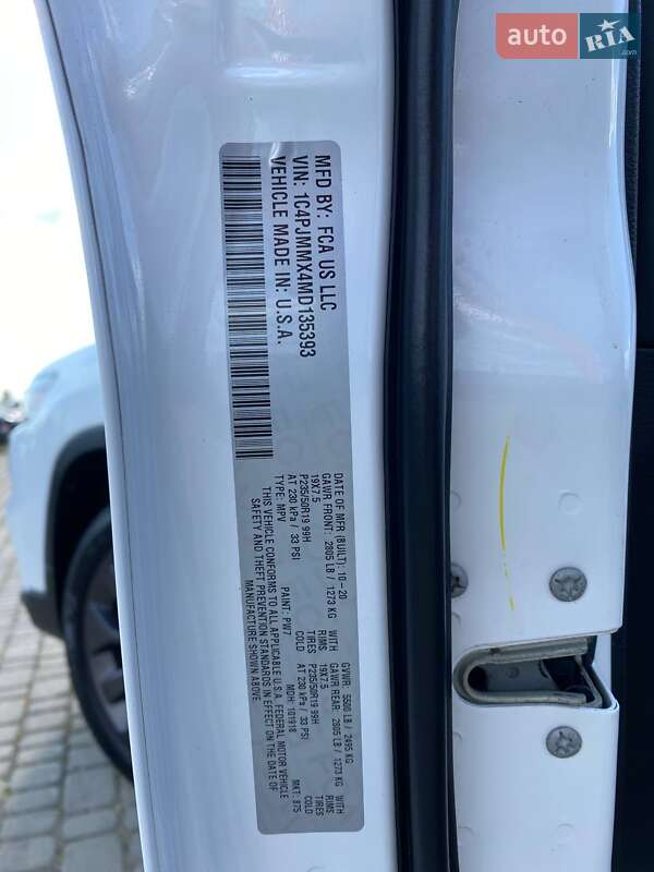 Внедорожник / Кроссовер Jeep Cherokee 2020 в Львове фото 30 Внедорожник / Кроссовер Jeep Cherokee 2020 в Львове