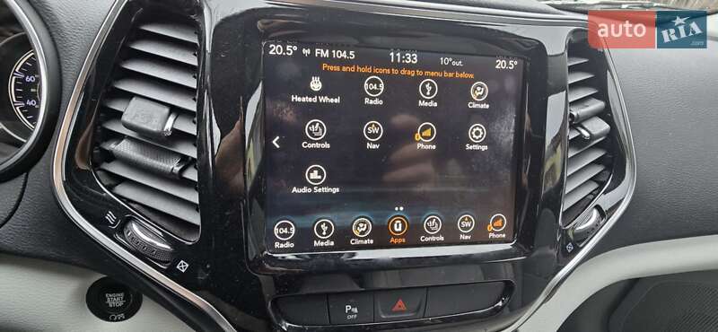 Позашляховик / Кросовер Jeep Cherokee 2018 в Запоріжжі