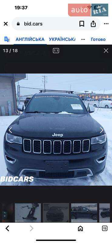 Позашляховик / Кросовер Jeep Grand Cherokee 2018 в Броварах