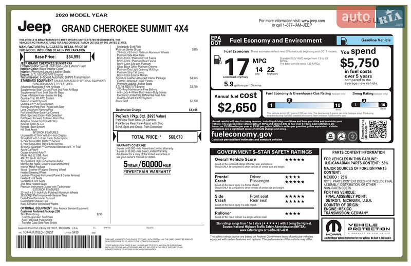 Внедорожник / Кроссовер Jeep Grand Cherokee 2019 в Львове фото 3 Внедорожник / Кроссовер Jeep Grand Cherokee 2019 в Львове