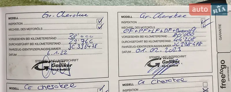 Позашляховик / Кросовер Jeep Grand Cherokee 2019 в Коростені документ