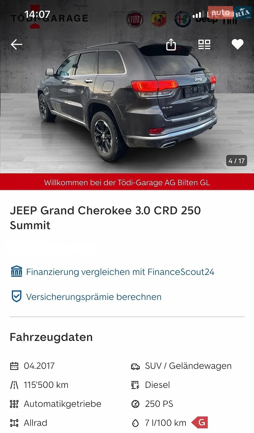 2017 Jeep Grand Cherokee - мініатюра 298