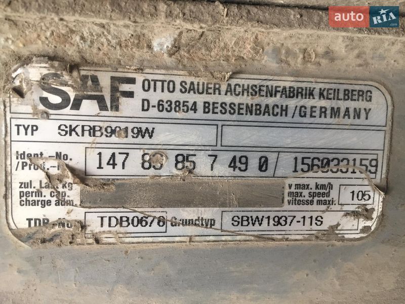 Самосвал полуприцеп Kelberg T 2005 в Ивано-Франковске фото 4 Самосвал полуприцеп Kelberg T 2005 в Ивано-Франковске