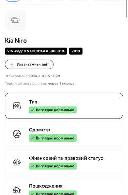 Внедорожник / Кроссовер Kia Niro 2019 в Ровно