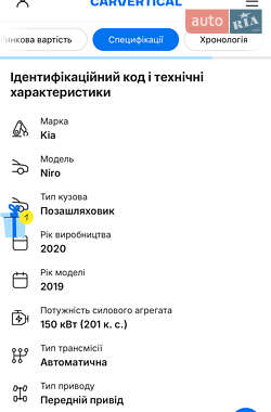 Позашляховик / Кросовер Kia Niro 2019 в 