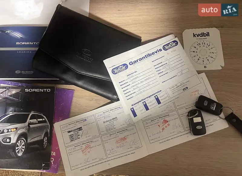 Внедорожник / Кроссовер Kia Sorento 2010 в Борисполе документ