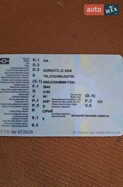 Внедорожник / Кроссовер Kia Sorento 2008 в 