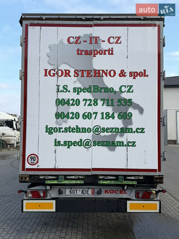 Тентованный борт (штора) - полуприцеп Kogel S 24 2017 в Тячеве фото 4 Тентованный борт (штора) - полуприцеп Kogel S 24 2017 в Тячеве