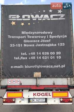 Тентованный борт (штора) - полуприцеп Kogel SN 24 2004 в 