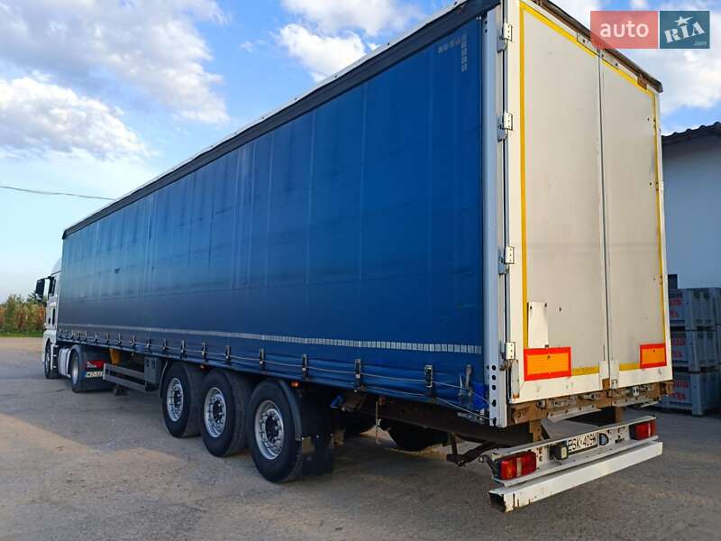 Тентований борт (штора) - напівпричіп Kogel SN 24 2008 в Гусятині