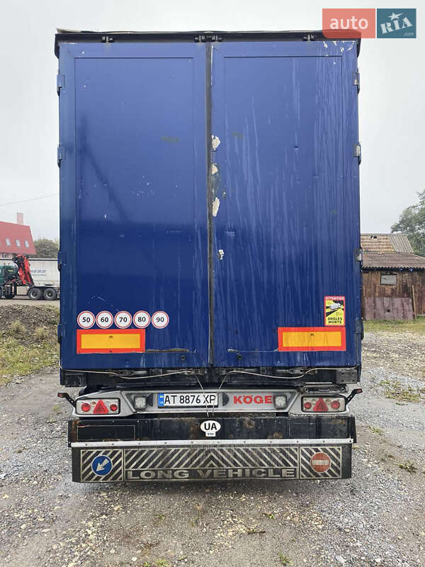 Тентованный борт (штора) - полуприцеп Kogel SN 24 2008 в Болехове