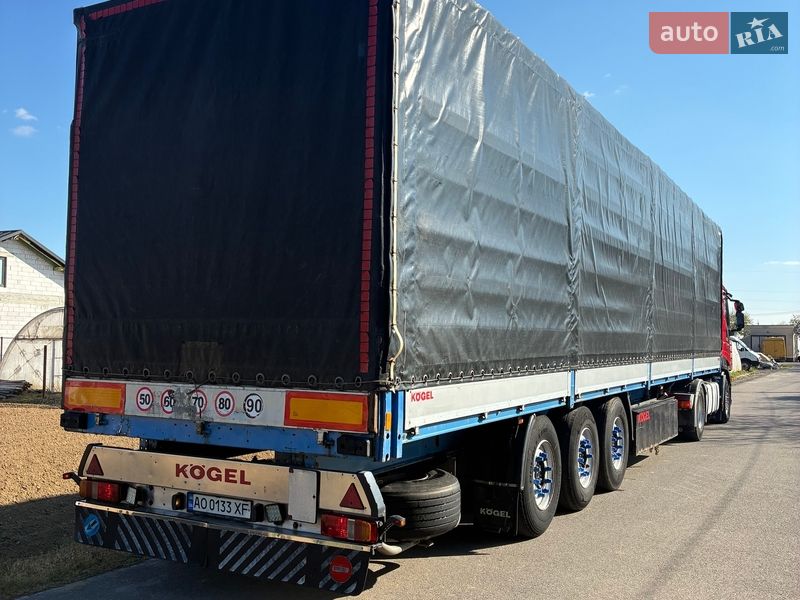 Тентований борт (штора) - напівпричіп Kogel SN 24 2004 в Іршаві