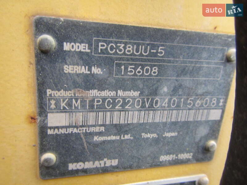 Гусеничний екскаватор Komatsu PC 38UU-1 2012 в Одесі