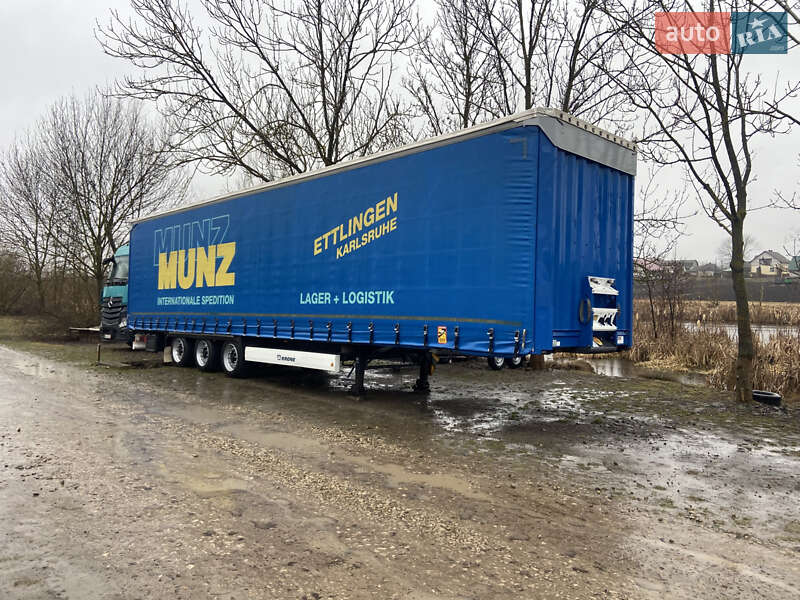 Тентованный борт (штора) - полуприцеп Krone Mega 2012 в Бучаче фото Тентованный борт (штора) - полуприцеп Krone Mega 2012 в Бучаче