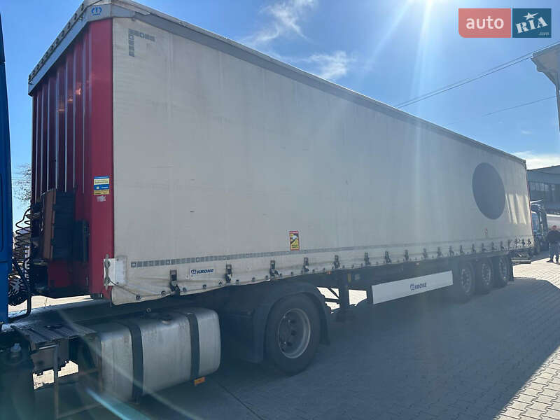 Тентований борт (штора) - напівпричіп Krone SAF 2015 в Коломиї