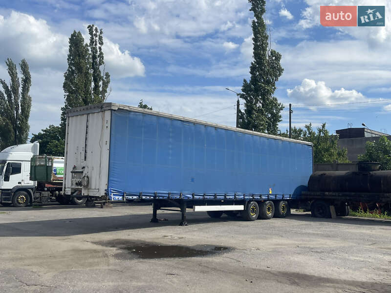 Тентованный борт (штора) - полуприцеп Krone SD 27 2007 в 