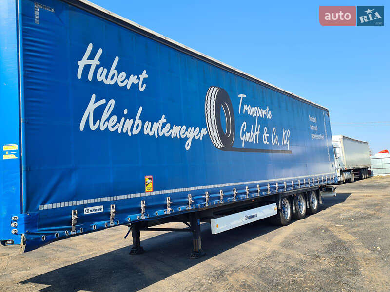 Тентований борт (штора) - напівпричіп Krone SD 27 2015 в Долині