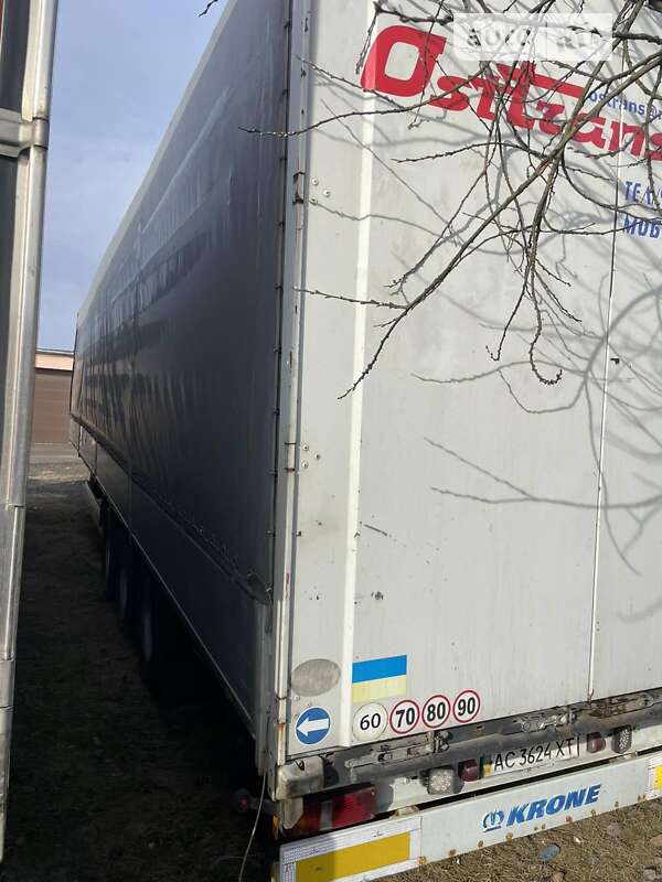 Тентованный борт (штора) - полуприцеп Krone SD 2008 в Ковеле