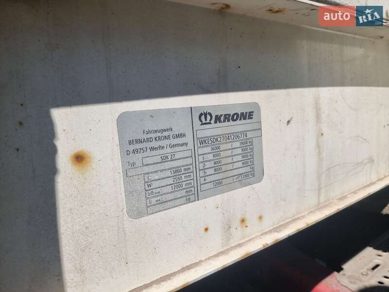 Фургон полуприцеп Krone SDK 2004 в Житомире