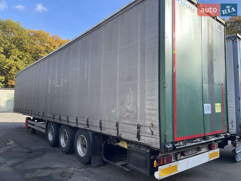 Тентованный борт (штора) - полуприцеп Krone SDP 27 2007 в Березному