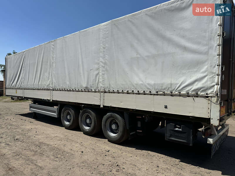 Тентованный борт (штора) - полуприцеп Krone SDP 27 2001 в 