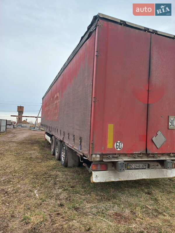 Тентованный борт (штора) - полуприцеп Krone SDP 27 2006 в Сокале