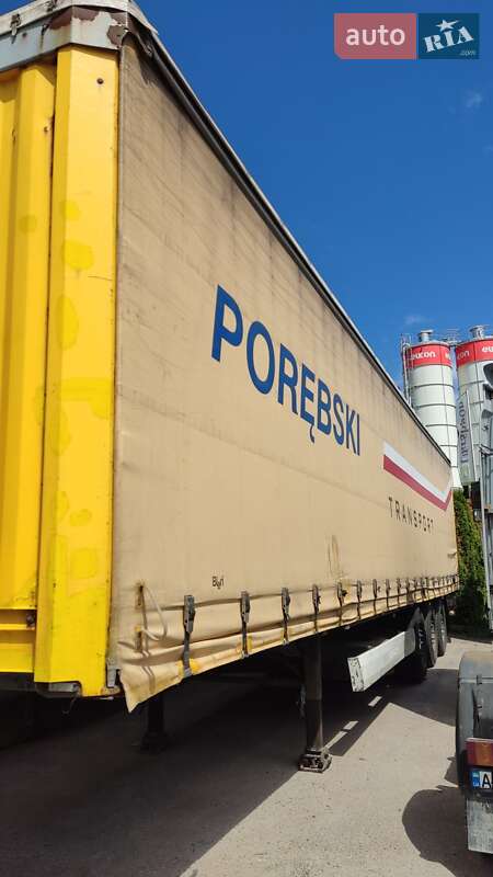 Тентованный борт (штора) - полуприцеп Krone SDP 27 2007 в 