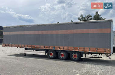 Тентованный борт (штора) - полуприцеп Krone SDP 27 2002 в 