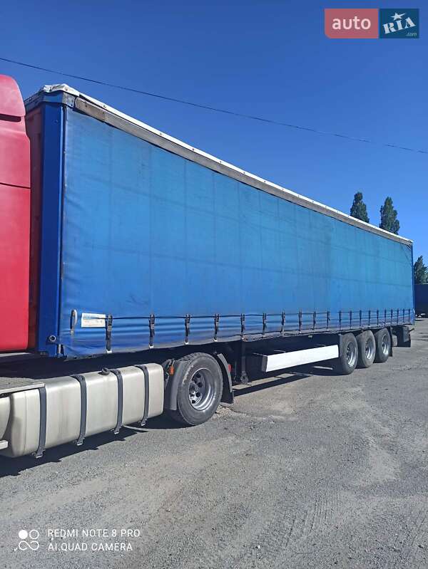 Тентованный борт (штора) - полуприцеп Krone SDP 27 2007 в 