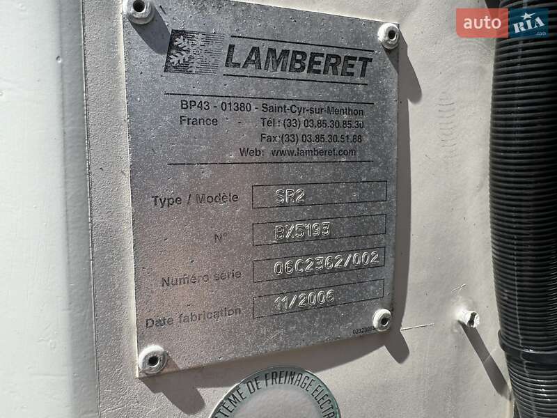 Рефрижератор полуприцеп Lamberet SR 2006 в Черновцах
