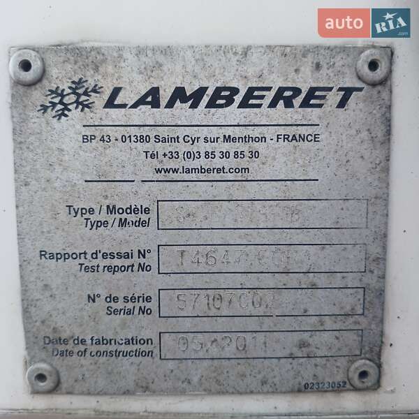 Рефрижератор полуприцеп Lamberet Termo King SMX 2011 в Львове