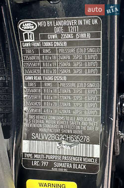 Внедорожник / Кроссовер Land Rover Range Rover Evoque 2011 в 