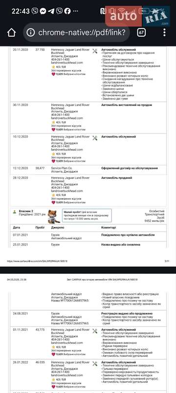 Внедорожник / Кроссовер Land Rover Range Rover Sport 2018 в Киеве