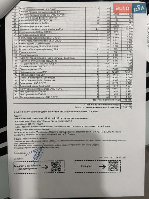 Внедорожник / Кроссовер Land Rover Range Rover Sport 2017 в Днепре