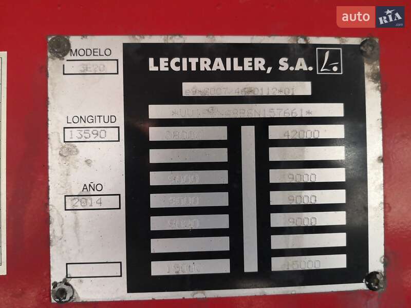 Ізотермічна будка LeciTrailer 3Е20 2014 в Кам'янському