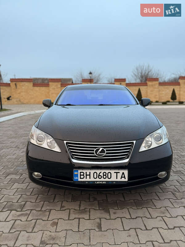 2007 Lexus ES, VIN JTHBJ46G872142546:plate — фото 1 (autoria)