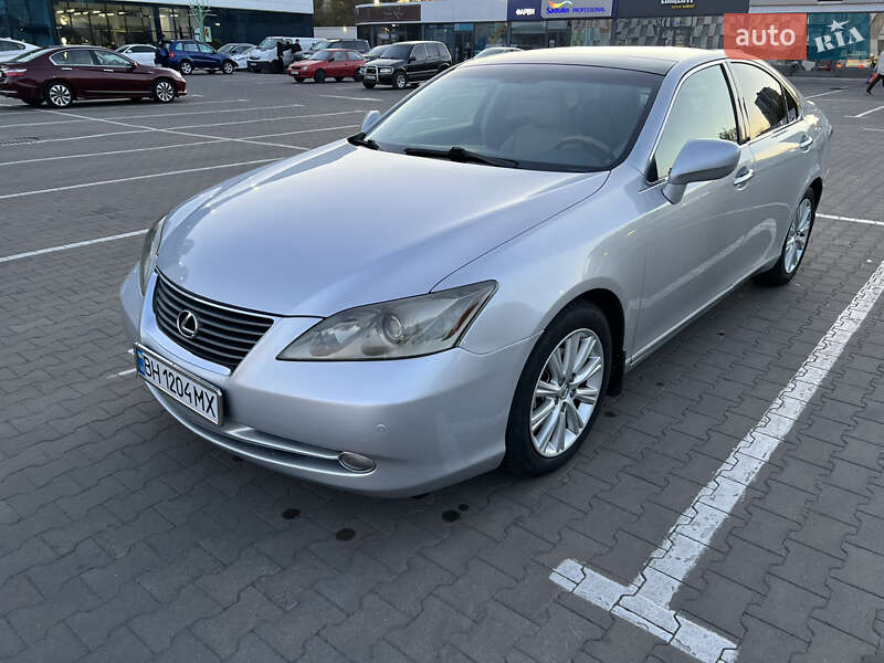 2007 Lexus ES, VIN JTHBJ46G572056336:plate — фото 1 (autoria)