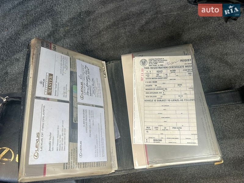 Седан Lexus ES 2003 в Львові