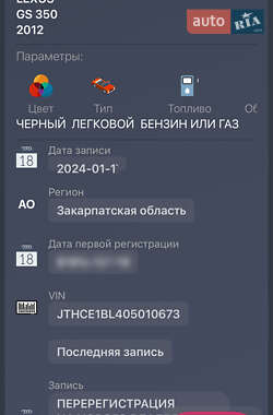 Седан Lexus GS 2012 в 