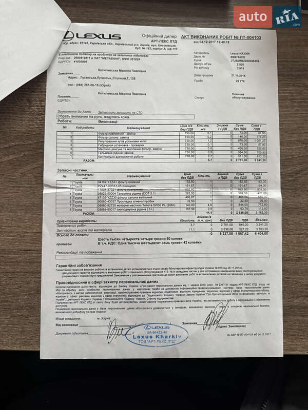 Внедорожник / Кроссовер Lexus NX 2015 в Киеве